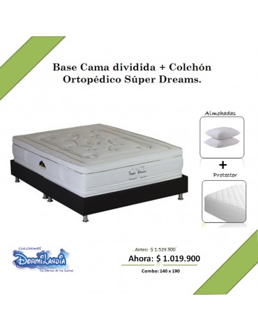 Promoción Base cama + Colchón ortopédico
